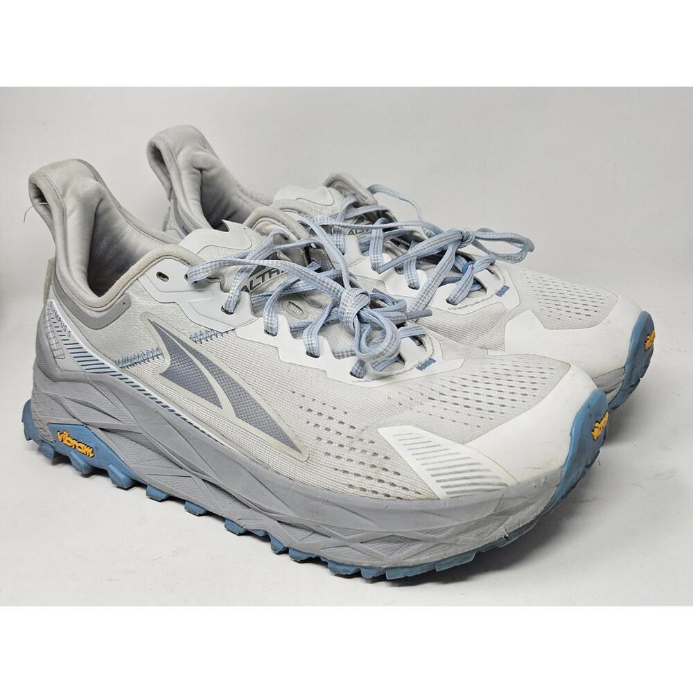 Altra Olympus 5 Running Shoes Women's 10.5 AL0A7R74140 Gray Vibram Hiking Trail